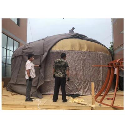 China Sinoyurt Height 5m Large Large Extended Type Mongolian Yurt With Loft for sale