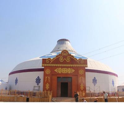 China Large Size Sinoyurt Extended Type Mongolian Yurt For Winter With Loft for sale