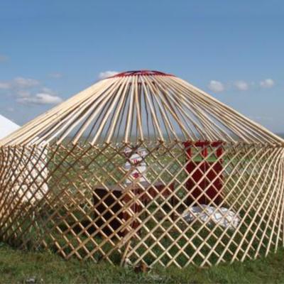 China Extended Type Mobile Transparent Winter House Felt 10 Meter Traditional Wooden Yurt for sale