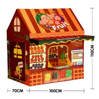 China Soft Popular Girl Gift Toy Tent Shop Toy New Fruit Indoor Game Toy House Pretend To Play A Game for sale