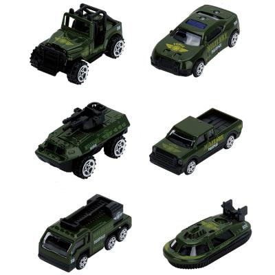 China Toy Mini Diecast Pull Back Die Casting Car Toys Kid's Alloy Floor Rolling Toys 6 Mixes for sale