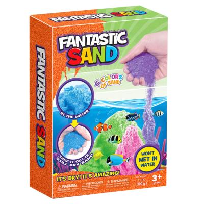 China Diy Toys DIY Color Box Underwater Magic Sand Educational Toy 300g for sale