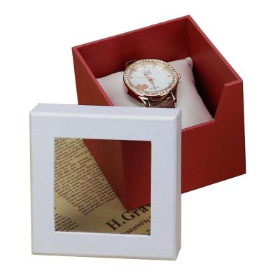 China New Design Competitive Price Recyclable Paper Watch Box With Window Custom Packaging Luxury Gift Box for sale