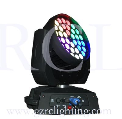 China 36 LED RGBWA+UV 6-in-1 led moving head wash for DISCO KTV zoom light for sale