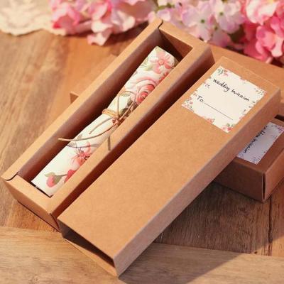 China Europe Factory Manufacturer New Professional Luxury Paper Box Roll Wedding Invitation Box Roll for sale