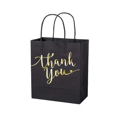 China Elegant Recyclable Wholesale Custom Thank You Wedding Welcome Kraft Paper Bag Shopping for sale