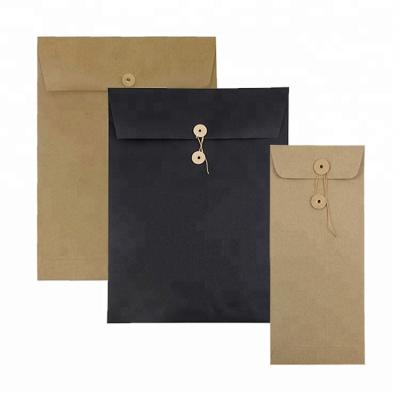 China China Recyclable Custom Logo Printed Brown Recycled Paper Kraft Tea Envelope Bag for sale