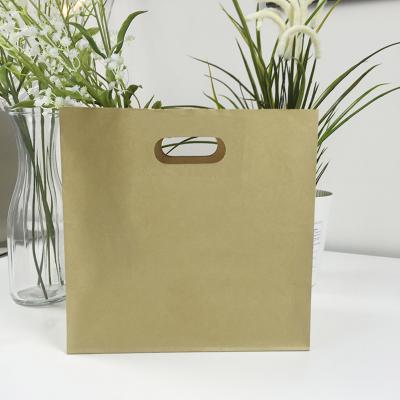 China Die Cut Recyclable Wholesale Custom Suppliers To Handle Kraft Paper Bag Manufacturers for sale