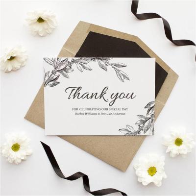 China Europe Factory Direct Sale Set Paper Envelope Wedding Invitations Thank You Cards for sale