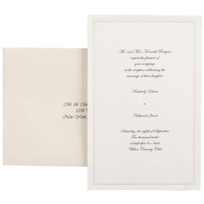 China Europe Merchandise Beautiful Fancy Luxury Formal Wedding Invitations for sale