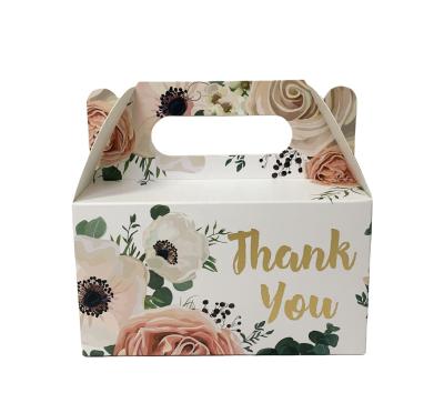 China Recyclable custom top quslity wedding paper gift cake box party candy box top paper box with your own logo for sale