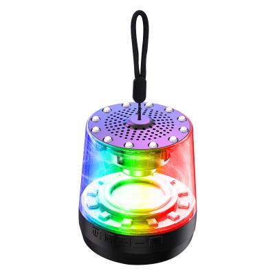 China 2021 New Mini Wireless Bt Speaker Outdoor small portable speaker from EZCast 2021 with led colorful light BT speaker for sale