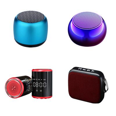 China Custom Multifunctional Wholesale Factory Price Mini Outdoor Portable Indoor Bt TWS Metal LED Speakers Colorful Light Small Small Speaker for sale