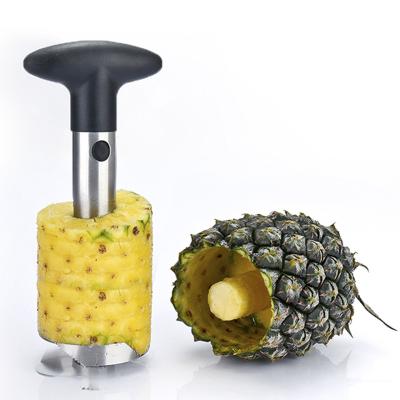 China Viable Heavy Duty Hollow Pina Pelador Pineapple Puncher and Hollow Slicer Tool Pineapple Peeler Puncher for sale