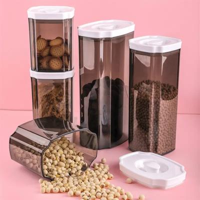 China Transparent Freshness Brown Water Proof Drawer Refrigerator Storage Containers Bang Rice Grain Storage Containers for sale