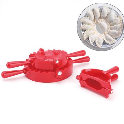 China Cocina Dumpling Maker Moldes PlaStico Manual Stocked Plastic Dumpling Skin Maker Mold for sale