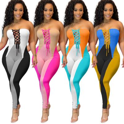 China Wholesale QUICK DRY Sexy Bodycon Hollow Corset Club Wear Bodycon Overall Jumpsuits And Rompers for sale