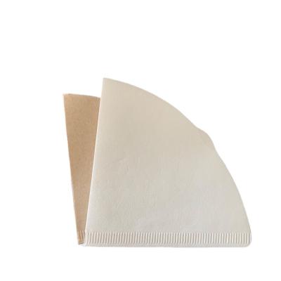 China 100pcs Eco-friendly Paper V60 Coffee Filter Per Bag V02 For 1-4Cups Filter Paper With Ear In The Middle for sale