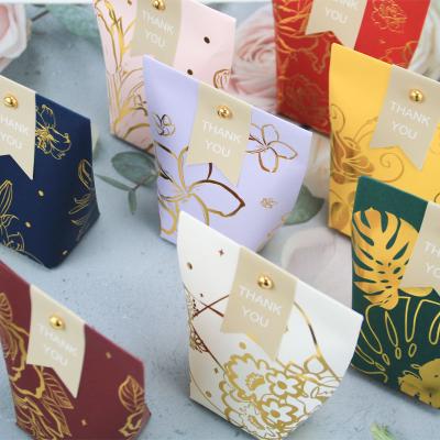 China Different Colors Good Quality Recyclable Wedding Favor Paper Gift Boxes Wedding Favor Candy Boxes for sale