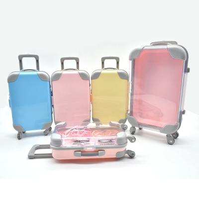 China Recyclable Top Selling Luggage Wicks Packaging Various Color Mini Suitcase Box For Wicks Packing for sale