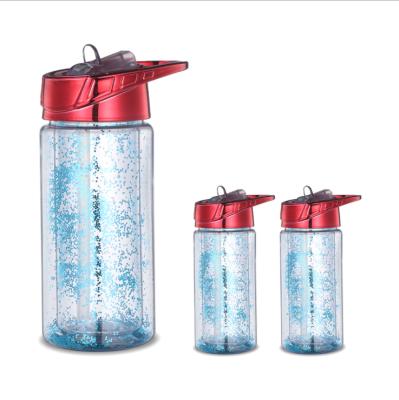 China Sustainable Wholesale High Quality Outdoor Sport Water Bottle Drinking Plastic With Lid for sale