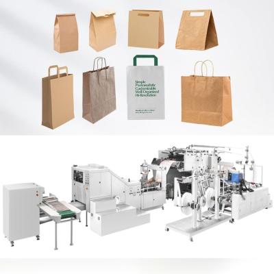 China 30-180 de Machine van PCs Min Khaki Paper Bag Manufacturing met Handvatten Te koop