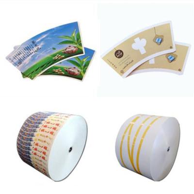 China 160gsm Matt Dull Printing Gloss Paper Tea Cup Raw Material Pe Coated Paper for sale