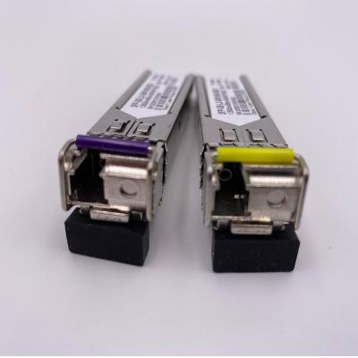 China SFP 1.25G BIDI 80KM SFP module optical transceiver fiber optic singlemode fiber transceiver telecommunication transceiver for sale