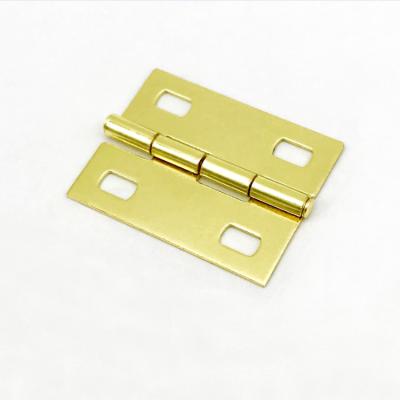 China Gold Plated Modern Square Hole Core Hinge Iron Door Hinges Anti-Falling Refrigerator Hinge for sale