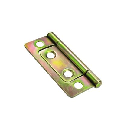 China Modern Two Inch Window Small Hinge Core Cabinet Door Anti-Falling Zinc Color Submother Hinge Cabinet Door Hinge for sale