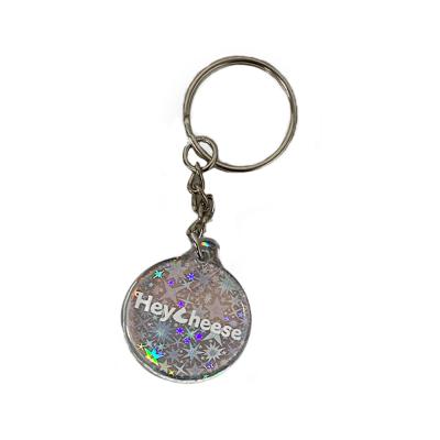 China Diamond Epoxy 13.56mhz NFC Key Chain Media Epoxy Social Sharing for sale