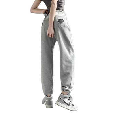 China 2022 new autumn loose all-match casual loose wide-leg sweatpants Anti-wrinkle sweatpants women's slim high street trend for sale