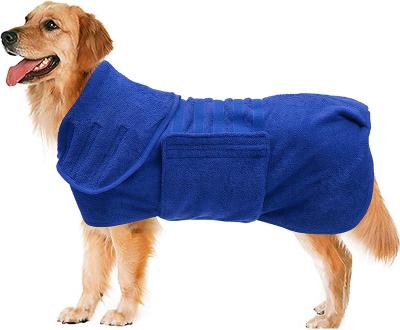 China Viable Dog Drying Towel Dog Bathrobe Absorb Moisture And Dry Pet Puppy Terry Cloth Quickly Bathing Accessories for sale