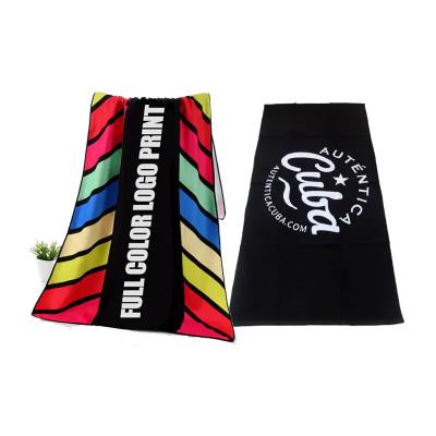 China QUICK DRY Custom Microfiber Sublimated Digital BeachTowel Sublimation Printed Logo Sports Promotion Personalized Soft Beach Beach Towel for sale