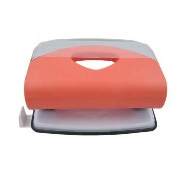 China High quality ABS pink colored hole punch nice design fashional punch fancy hole punch with chrome 10.5x8x7cm for sale