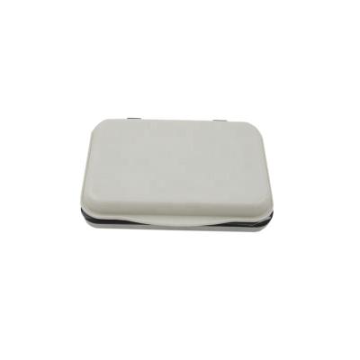 China Desktop Cheap Price Mini Size Ivory Color Plastic Base Jet Black Stamp Pad For Rubber Stamp for sale