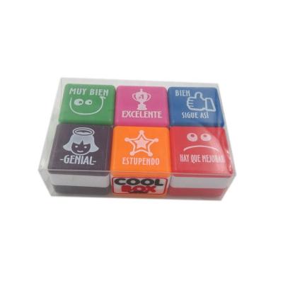 China Children's Toy Cute Teacher Fancy Multi Color Stamp or Children's Funny Stamp with Custom Logo for sale