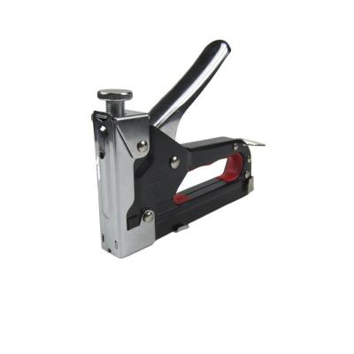 China Wooden Case Strength Staple 3in1 GS 55mm Staple Gun 3in1 GS 55mm Adjustable Manual Hand Staple Gun Tacker 4-14mm Heavy Duty Gun for sale