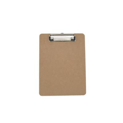 China B5 Mini Size Metal Office Clipboard Soft MDF Hardboard Paperweight Low Profile Clipboard For Hospital for sale