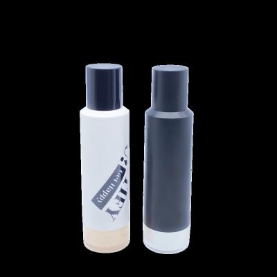 China Custom Black And White Cosmetic Maker Lotion Bottles For 30ml Acrylic Airless Bottle With PMMA Cosmetic Luxury Packaging for sale