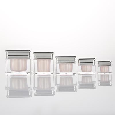 China High Quality Cosmetic Container Clear Acrylic Jar For 50g 30g 20g 10g 5g Cosmetic Acrylic Cosmetic Jars for sale