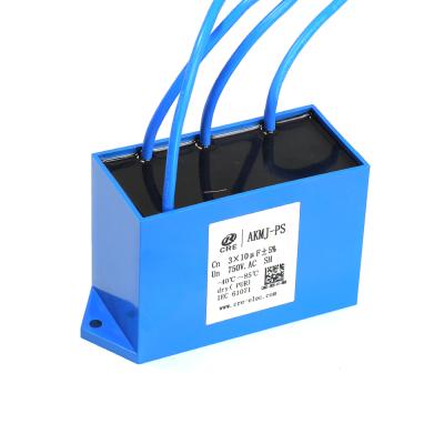 China AC-Variable Filter AKMJ-PS 6.8uf, 350VAC Film Pulse High Frequency Drive Application Capacitor 42x24x44 for sale