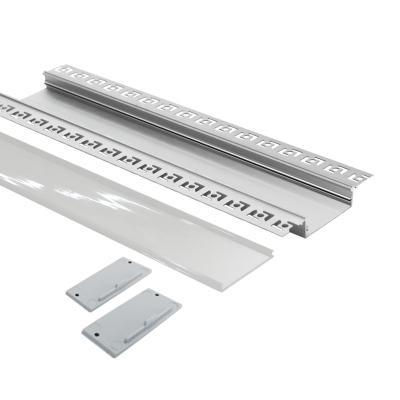 China Decorations New Design Led Linear Light Recessed Aluminum Profile High Recessed Linear Led Drywall Gypsum Led Profile Without Rrim Bay Light for sale