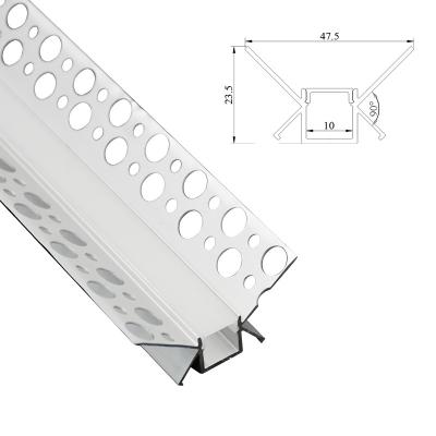 China High quality aluminum alloy profile light led 6063 aluminum prices industrial aluminum alloy profiles for sideboard and wall for sale