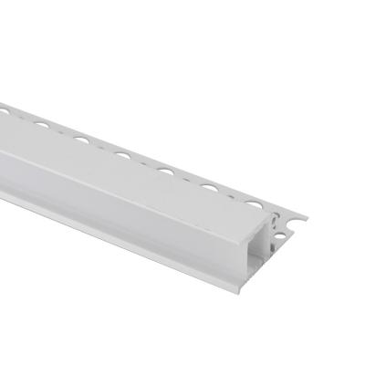 China New Design High Quality Trimless Recessed Drywall LED Channel Plaster Aluminum Profile Interior LED Wall Light for sale