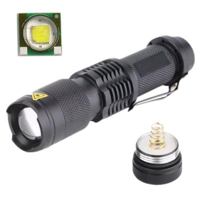 China Camper Hunting Tactical Spotlight Flashlight Waterproof Zoom Waterproof Mini Flashlight for sale