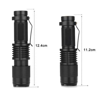 China Camping Emergency Led Flashlight Lightweight Waterproof USB Rechargeable Led Zoom Mini Flashlight for sale