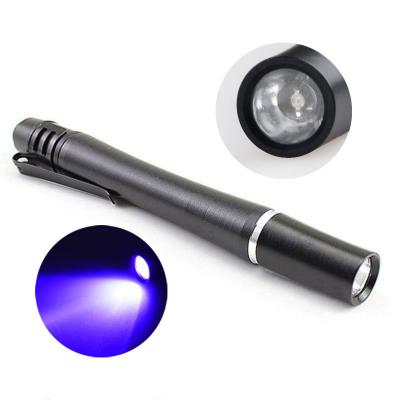 China Emergency Rechargeable UV LED Pen Light Adjustable Easy to Carry Mini Pocket Ultra Violet Pen Instant UV Light Light for sale