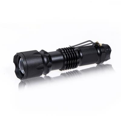 China Mini LED Zoom Flashlight Bicycle Telescopic Outdoor Super Bright Light Inspection Camping Working Light for sale