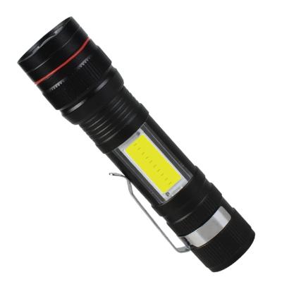 China Camping Laser Torch Rechargeable Led Torch Light 14500 High Power Flashlights Portable Rechargeable Flashlight for sale